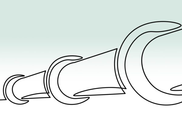 A continuous line drawing of a pipeline